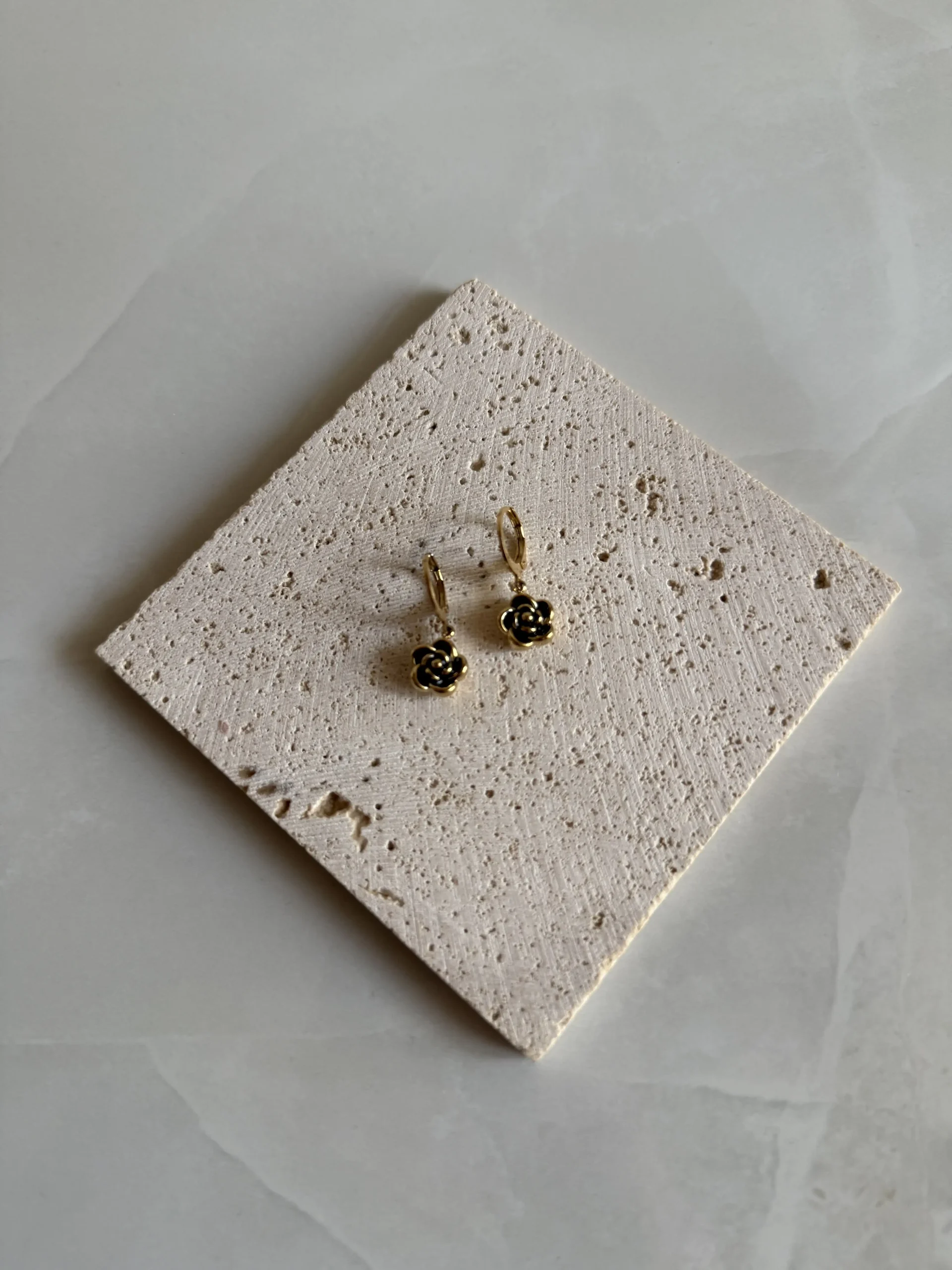 Noir Fleur Earrings
