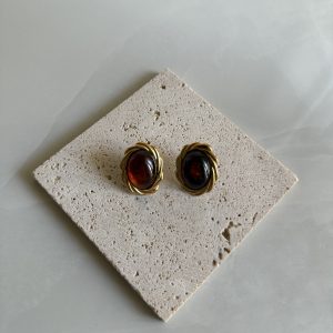 Lunara Brown Earrings
