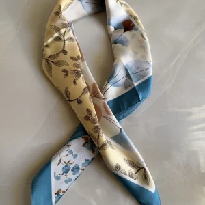 Blue Blossom Scarf