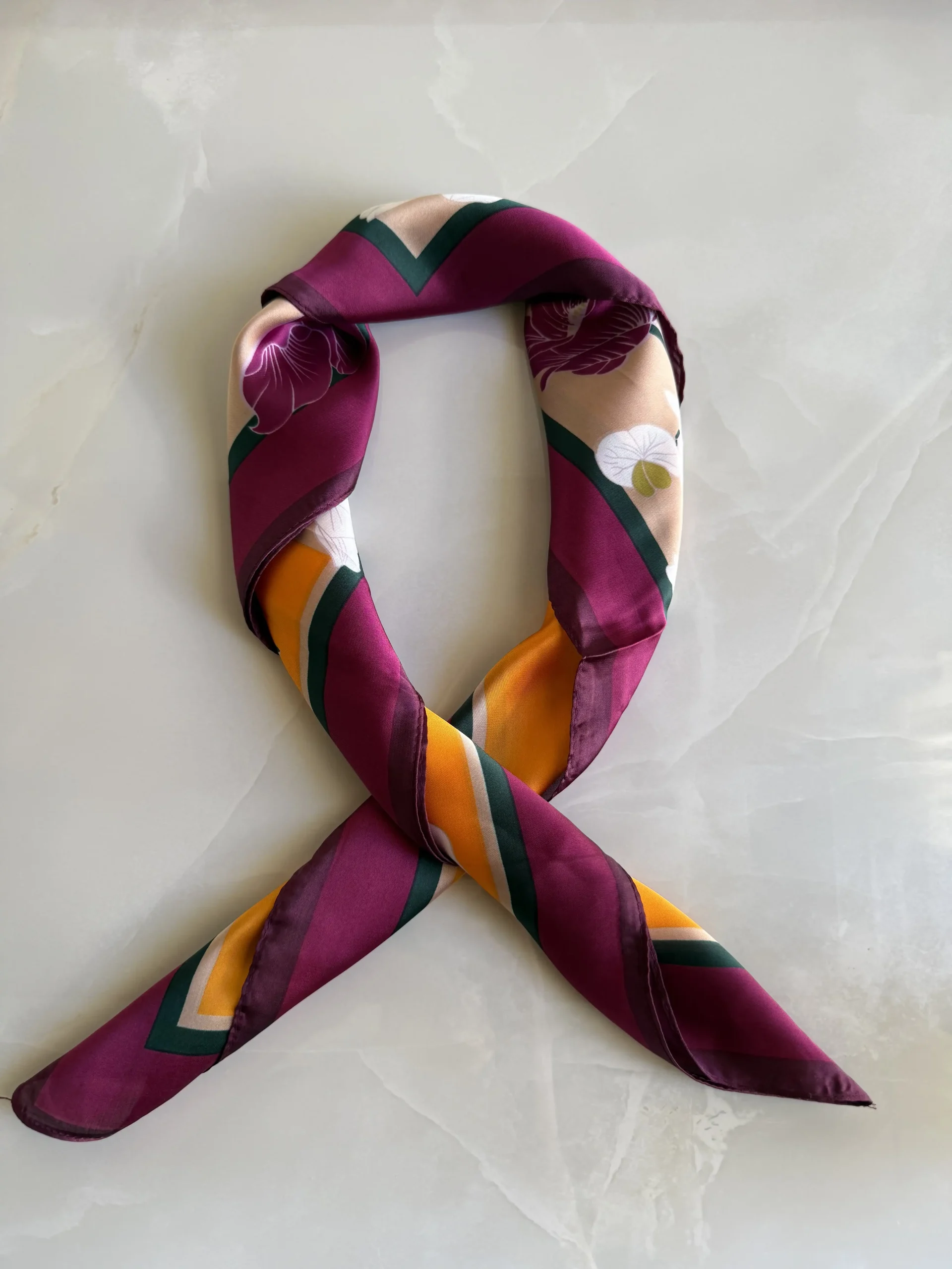 Burgundy Bloom Scarf