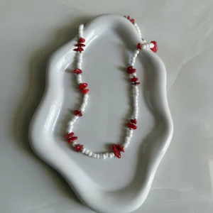 Salty Red Coral Necklace